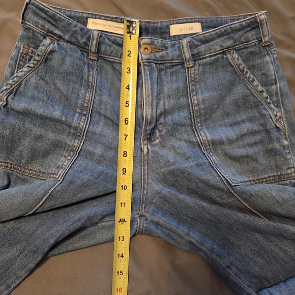 Pilcro and the Letterpress By Anthropologie Wide Blue Jeans - Picture 8 of 9